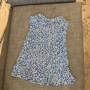 Zara printed mini dress
